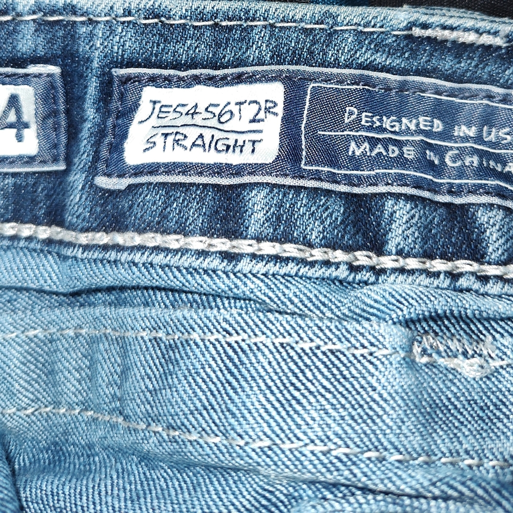 Miss Me Straight Blue Jeans